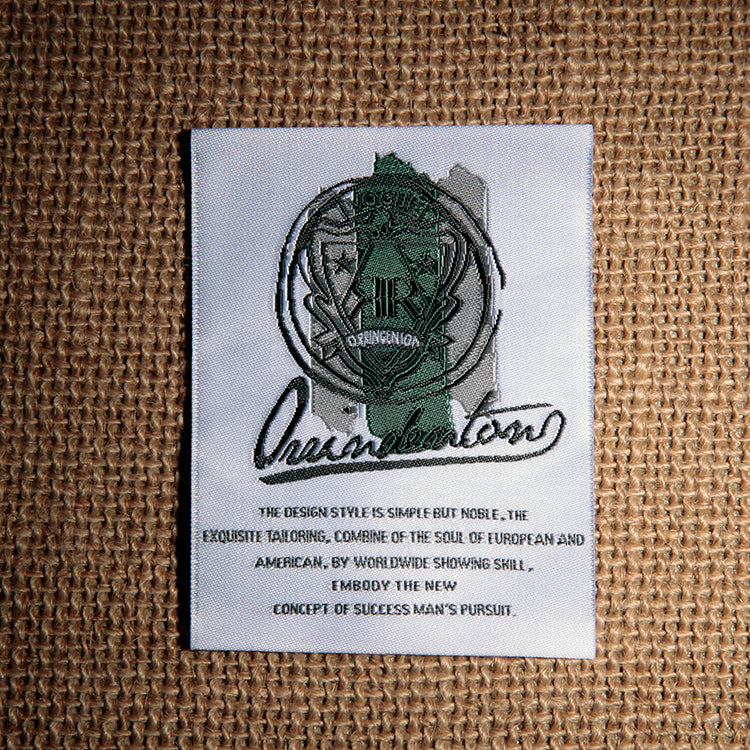Custom Luxury Woven Clothing Main Label