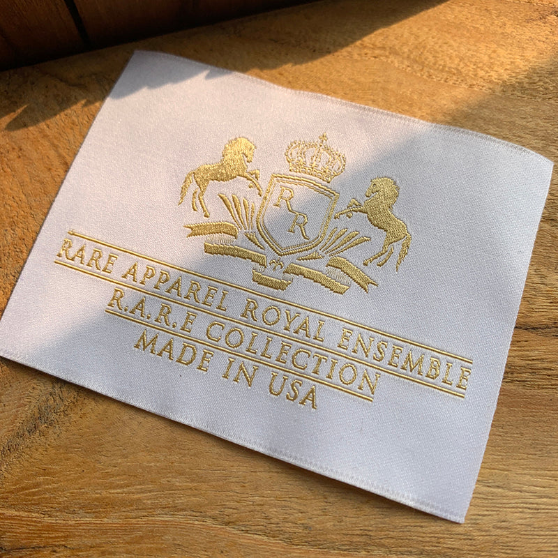 Custom Luxury Woven Clothing Main Label