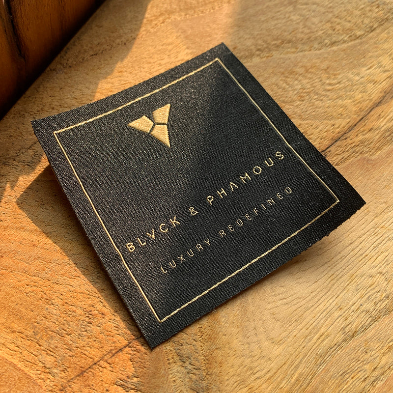 Custom Luxury Woven Clothing Main Label